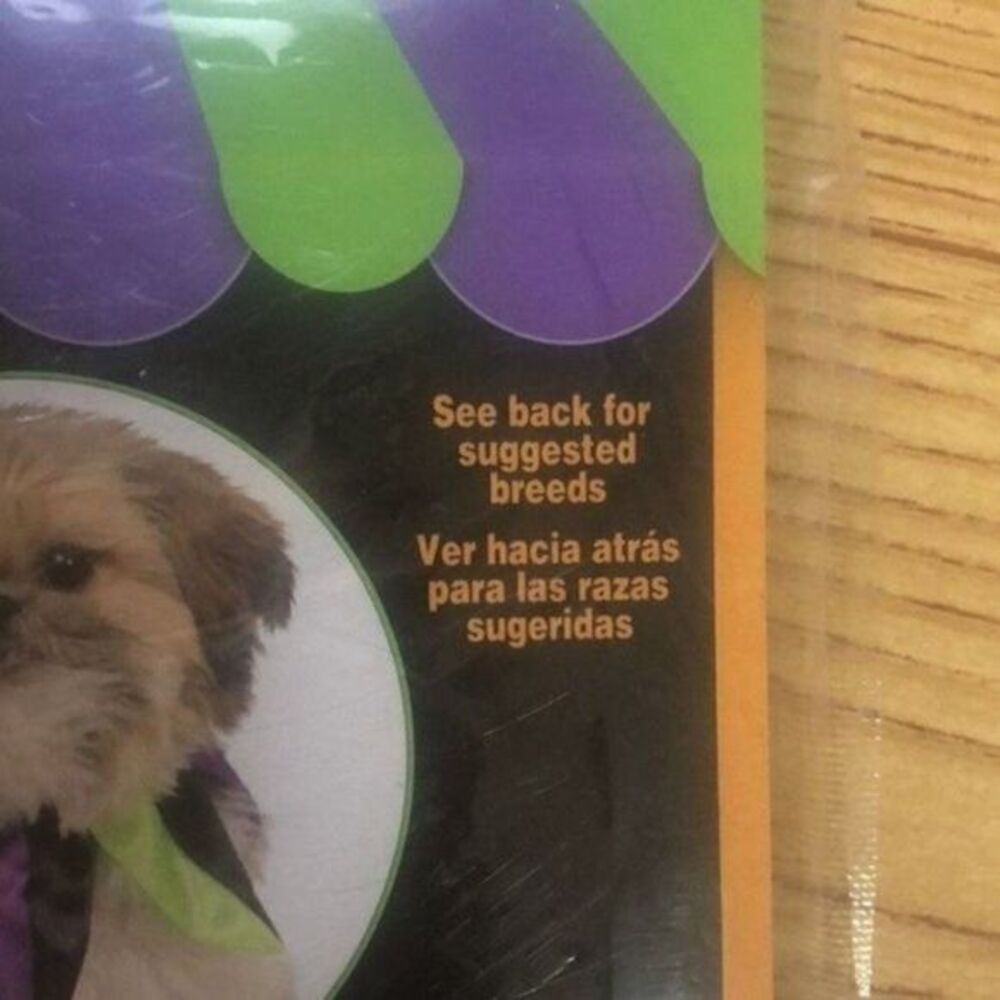 Rubies Pet Shop Boutique Jester Collar Dog Costume Accessory Purple Green S/M - Picture 3 of 8